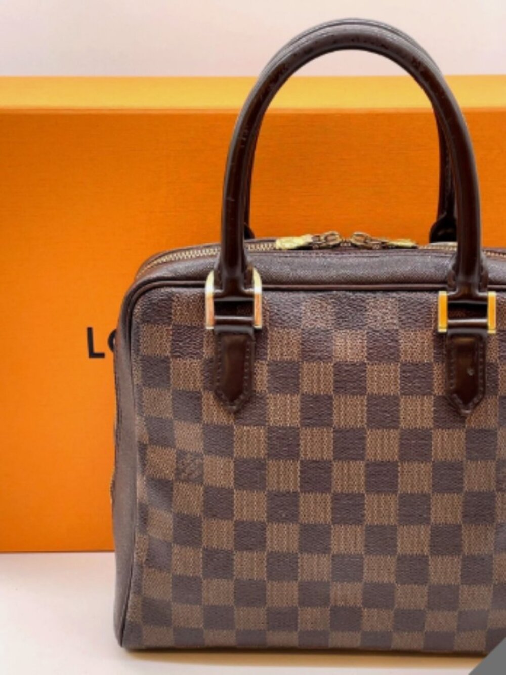 Louis Vuitton Damier Ebene Brera Hand Bag – N51150 – Made in France